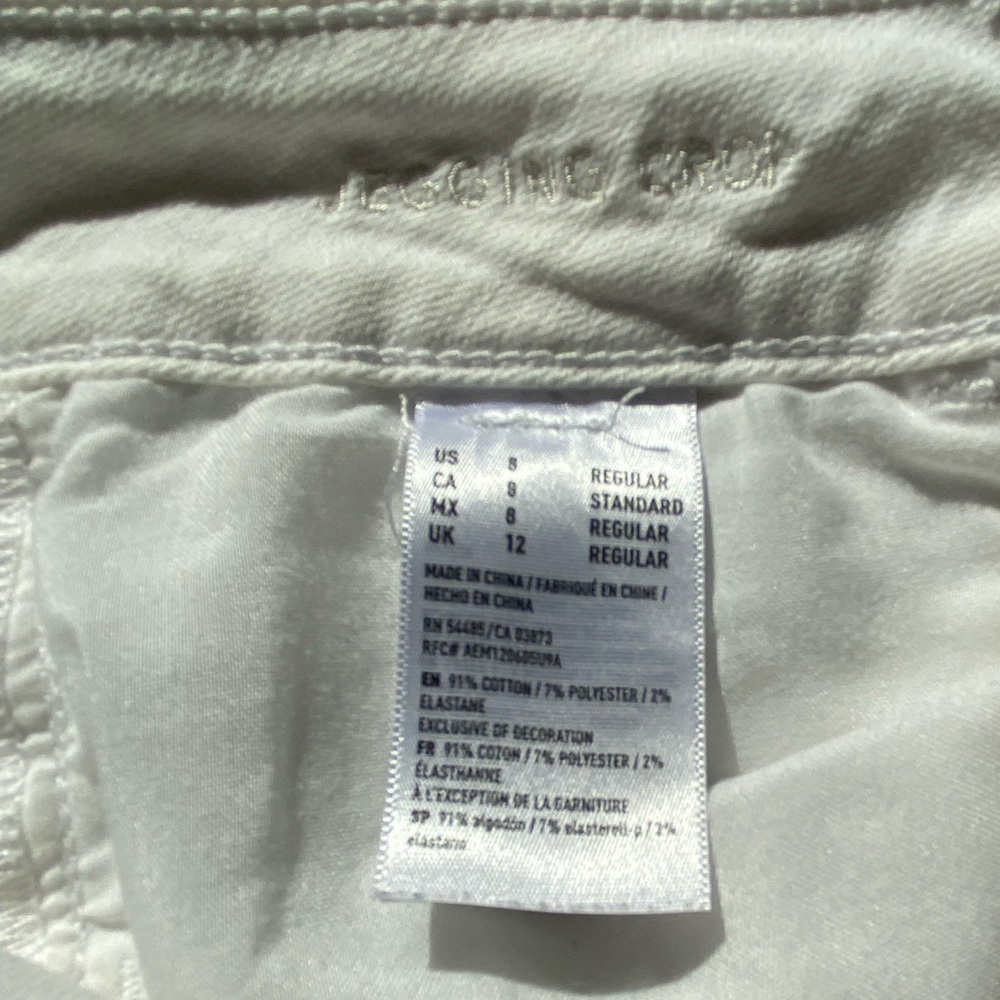 White frayed american eagle jeggings - Picture 4 of 4